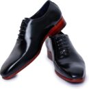 Handcrafted wholecut leather oxford dress shoes