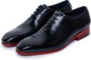 Handcrafted wholecut leather oxford dress shoes